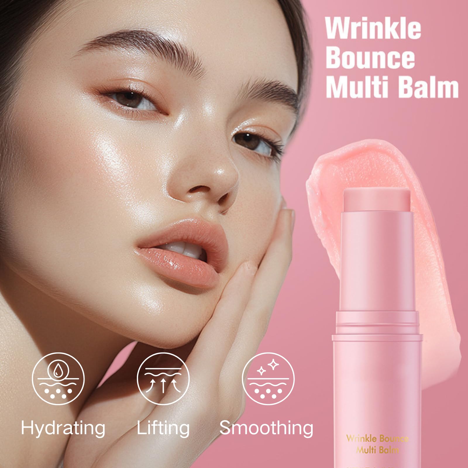 Evolvique Wrinkle Bounce Multi Balm used as makeup base for longer wear.