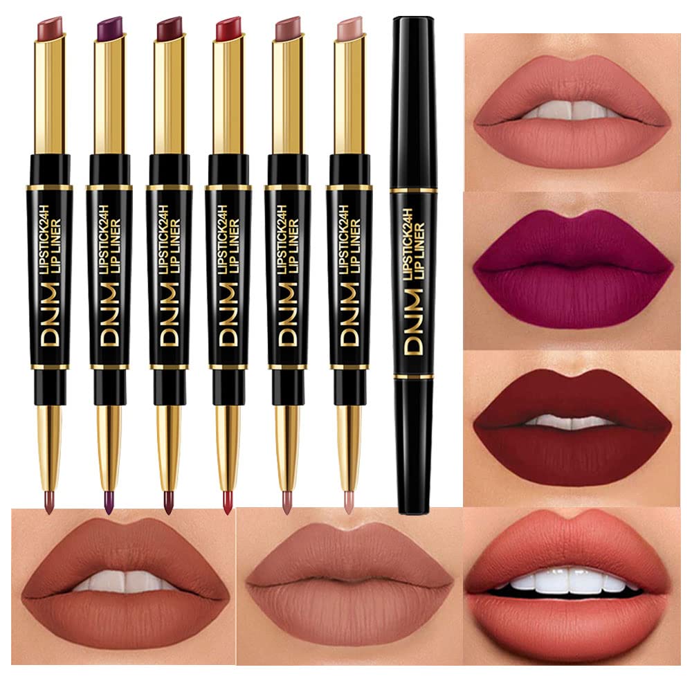 evpct dual-ended lip liner lipstick design enables precise lips and full color in one tool