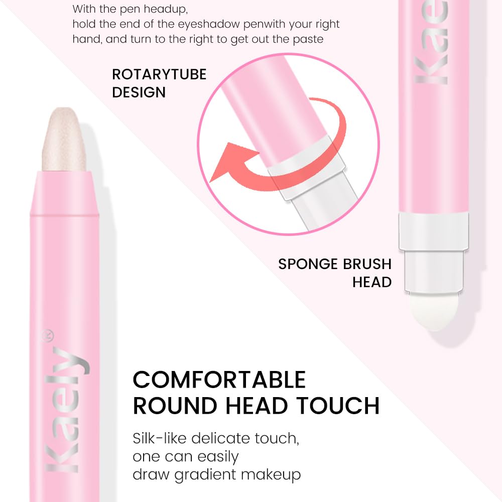 evpct brightener eye shadow stick with built-in smudger for effortless blending