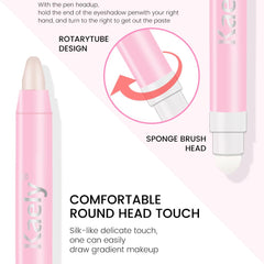 evpct brightener eye shadow stick with built-in smudger for effortless blending