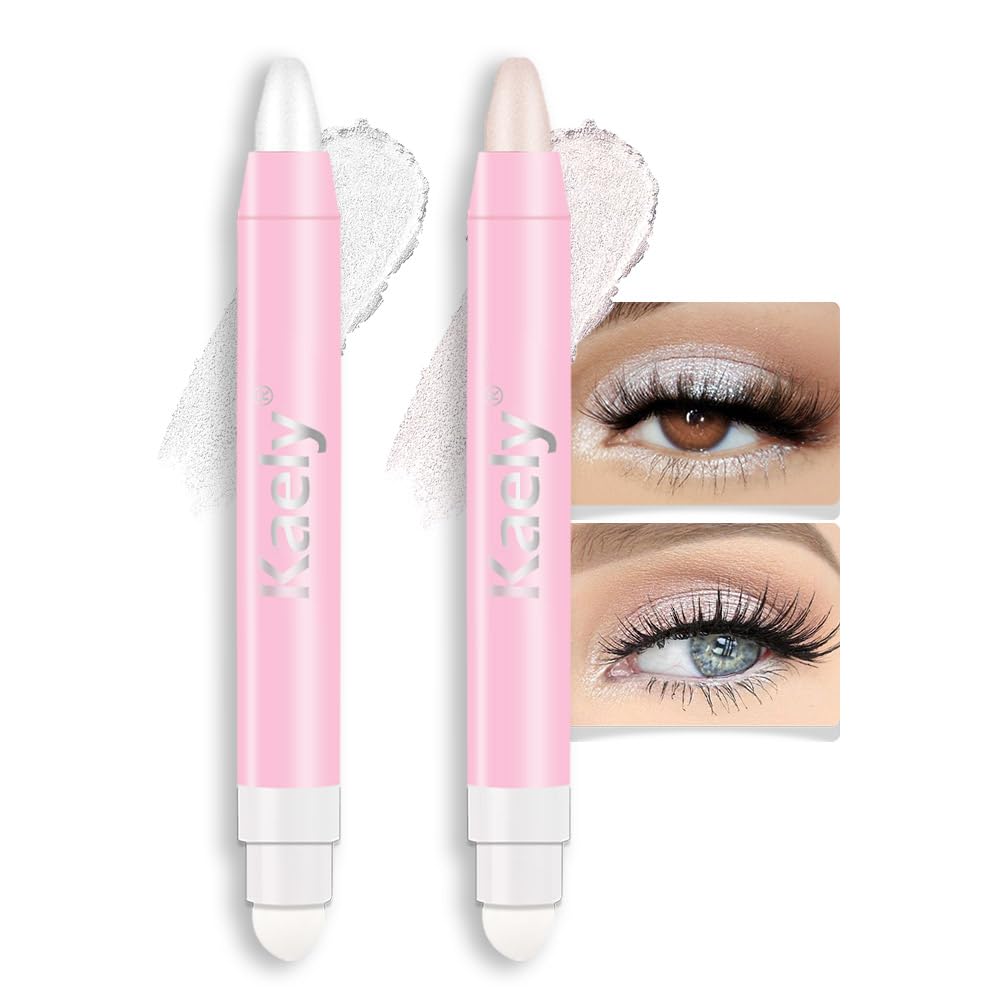 evpct Pearl White eye shadow stick with smooth application and shimmer finish
