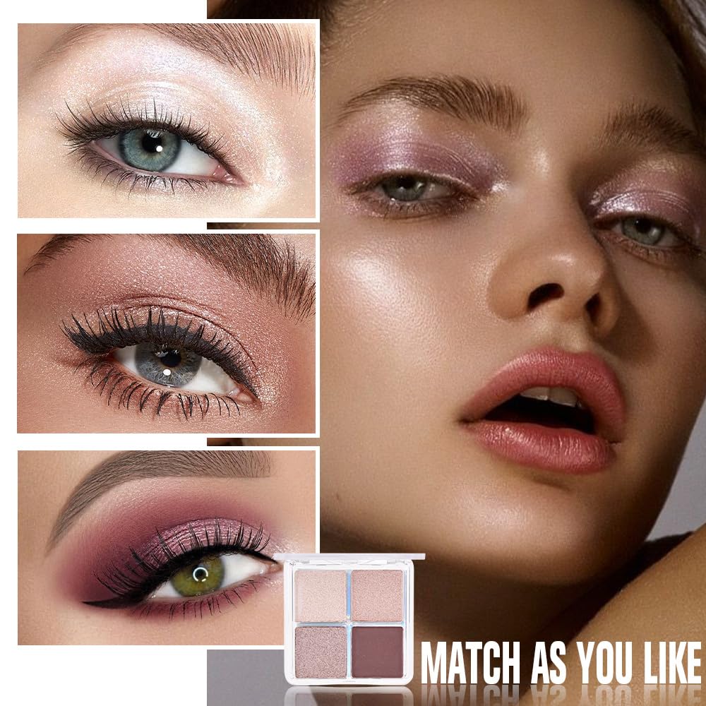 evpct Eyeshadow Quad matte base color provides a smooth underlayer for long wear
