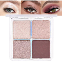 evpct Eyeshadow Quad open swatch demonstrates versatile pigment for day-to-night looks