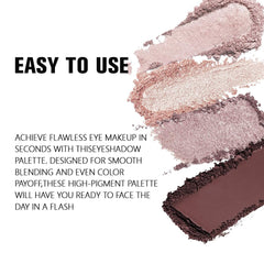 evpct Eyeshadow Quad rose gold finish adds luminous shimmer for elegant evenings