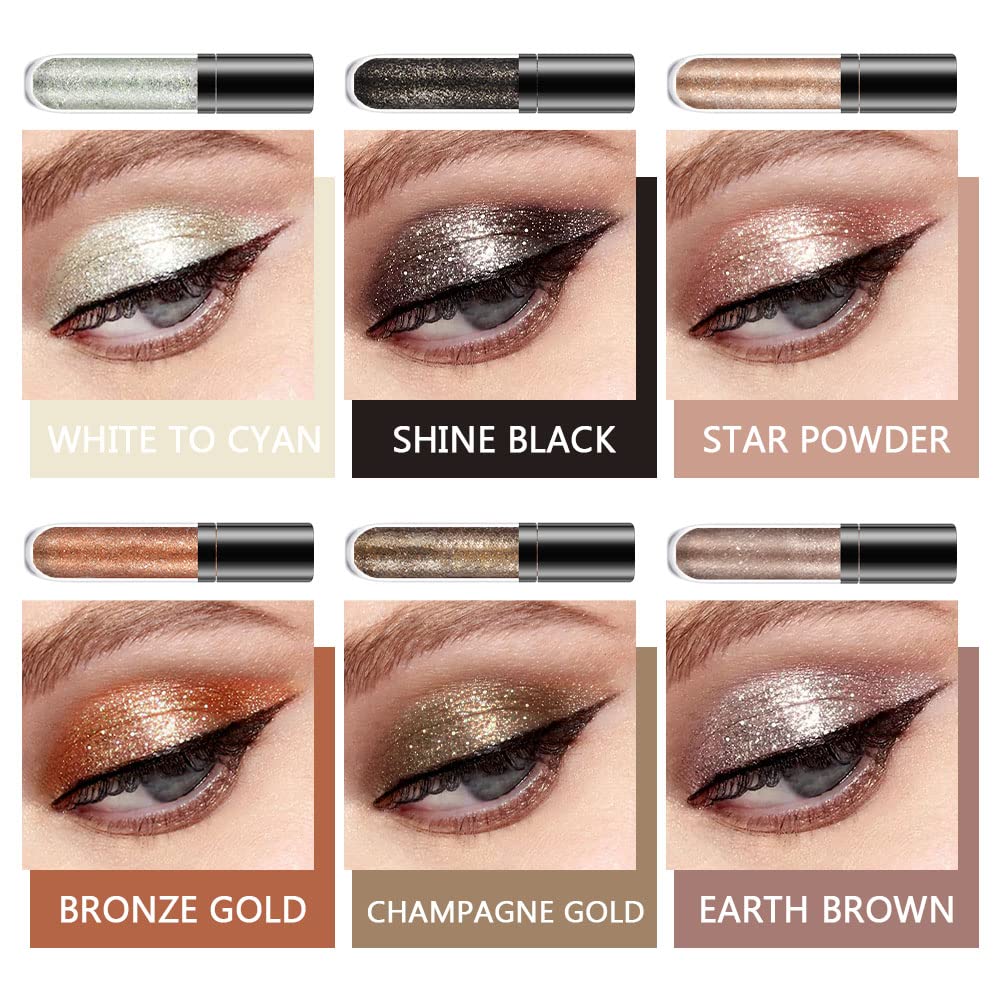 evpct gold silver shimmer eyeshadow palette displays metallic glow for glam occasions