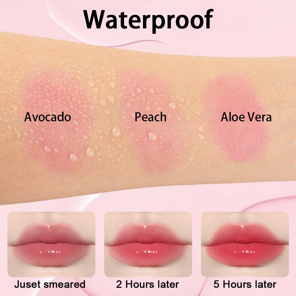 evpct long-lasting waterproof lip balm close-up on lips