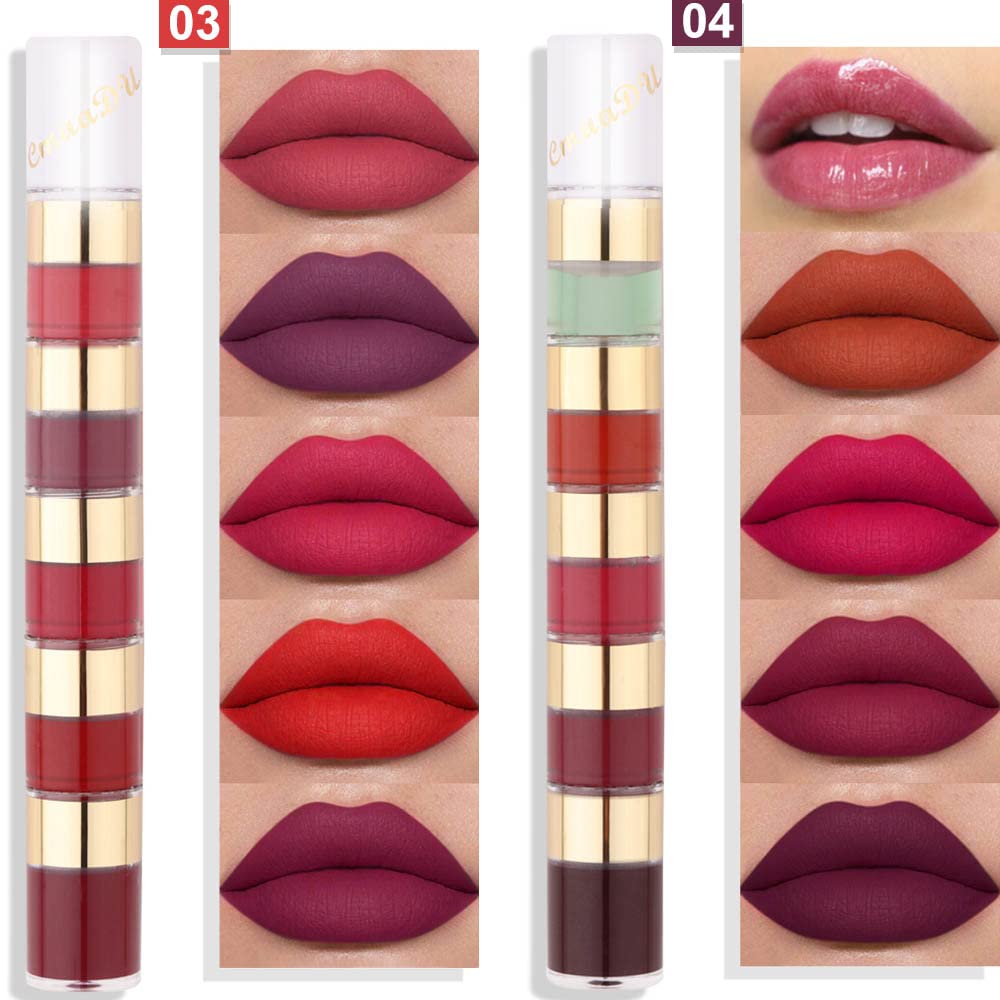 evpct matte lipstick swatches showing long-lasting color options for daily wear