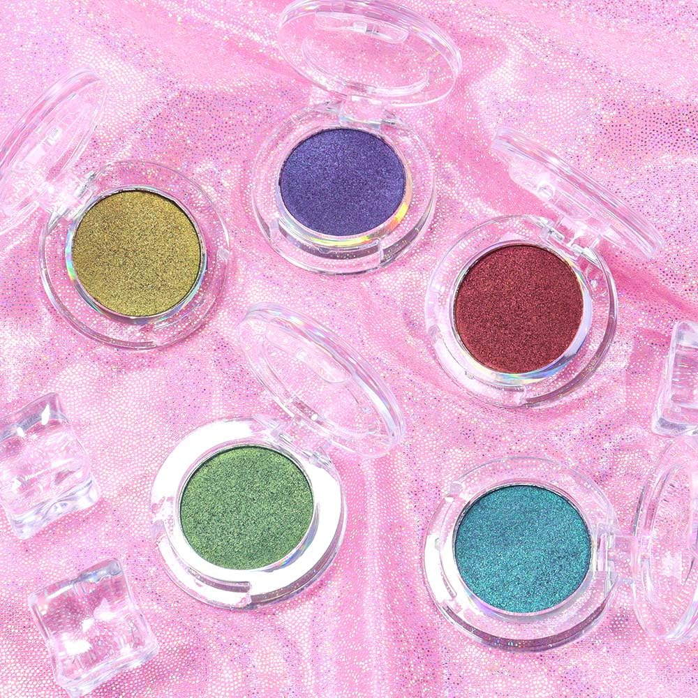 evpct Royal Blue Purple Duochrome palette closeup showcases party-ready shimmer and depth.