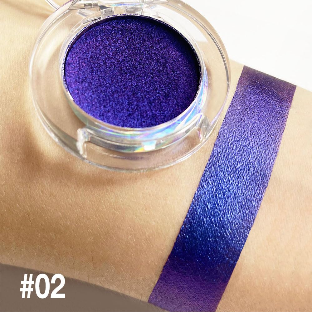 evpct Royal Blue Purple Duochrome palette packaging emphasizes vegan cruelty-free values.