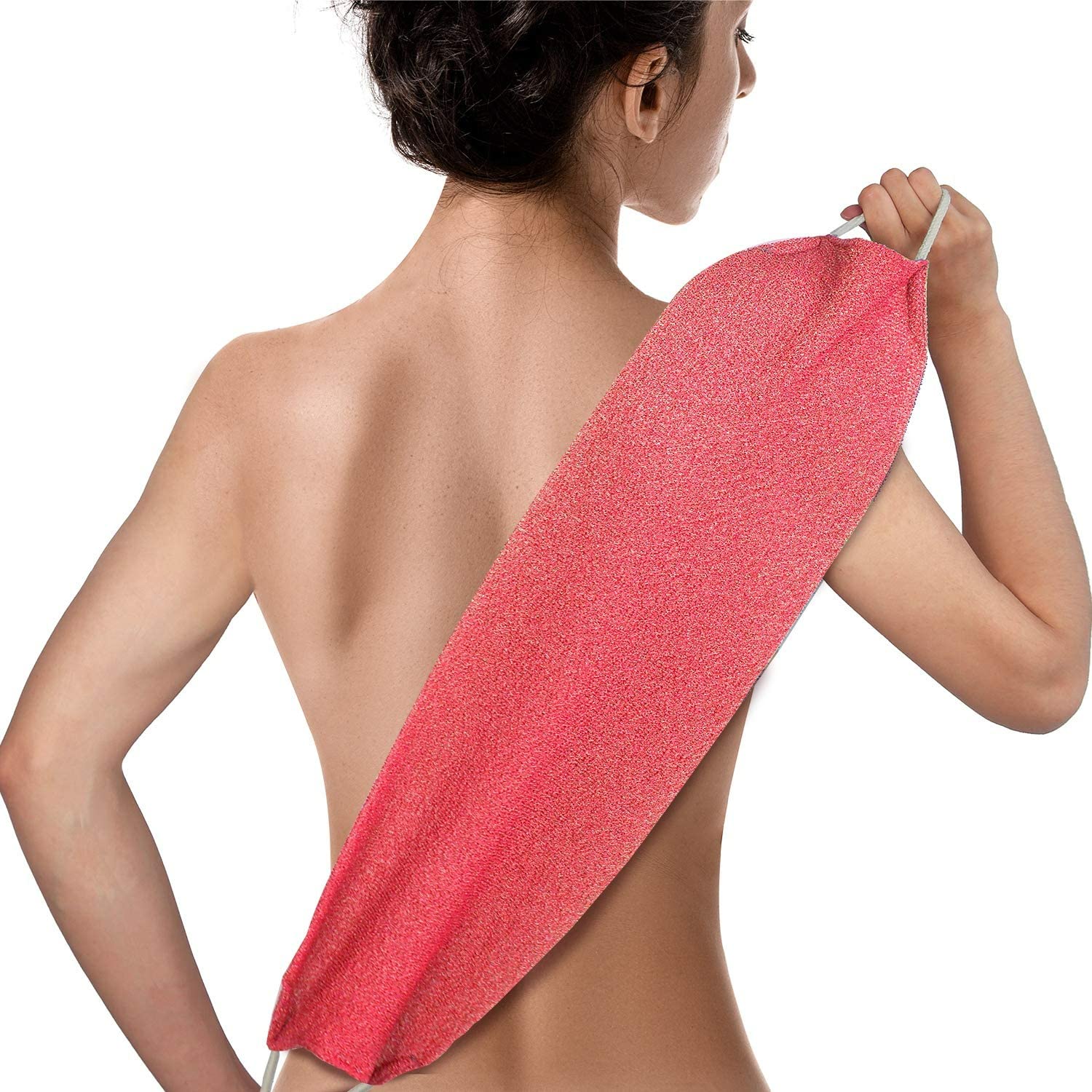 Evridwear exfoliating back scrubber double-sided for shower delivers deep cleanse and gentle exfoliation