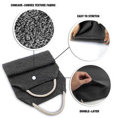 Evridwear back scrubber hanging in shower for quick-dry storage