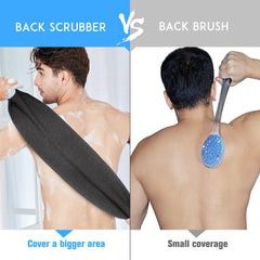 Evridwear back scrubber texture close-up concave-convex surface for balanced exfoliation