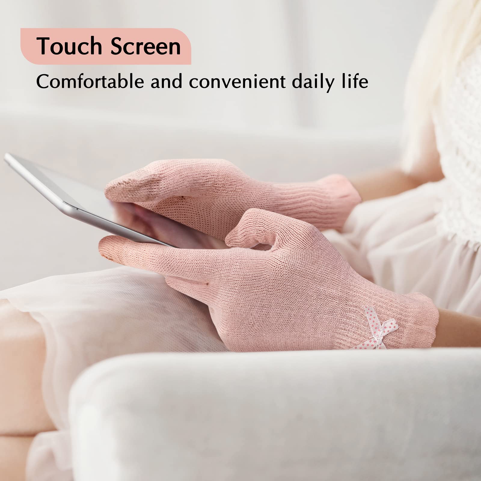 Evridwear seamless design with elastic cuffs keeps gloves in place during sleep or activity.