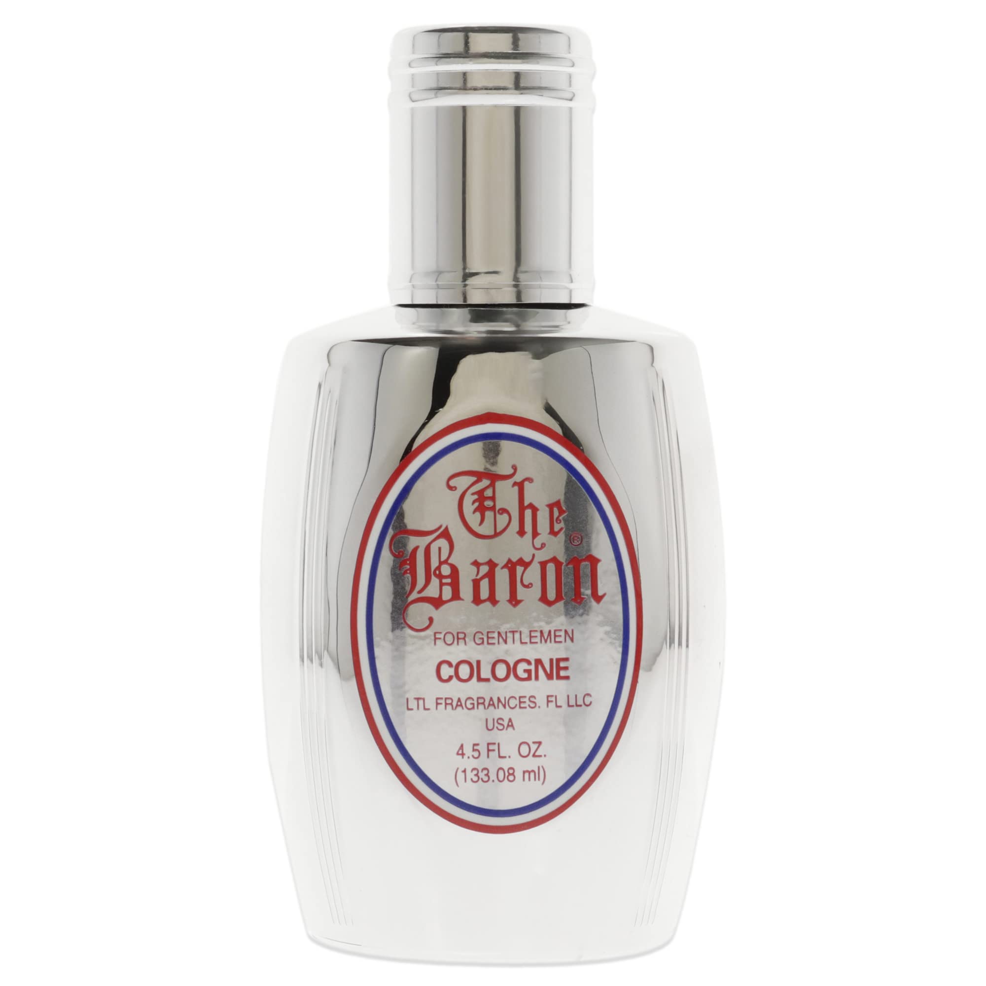 Evyan-LTL The Baron bottle front view radiates timeless floral sophistication.