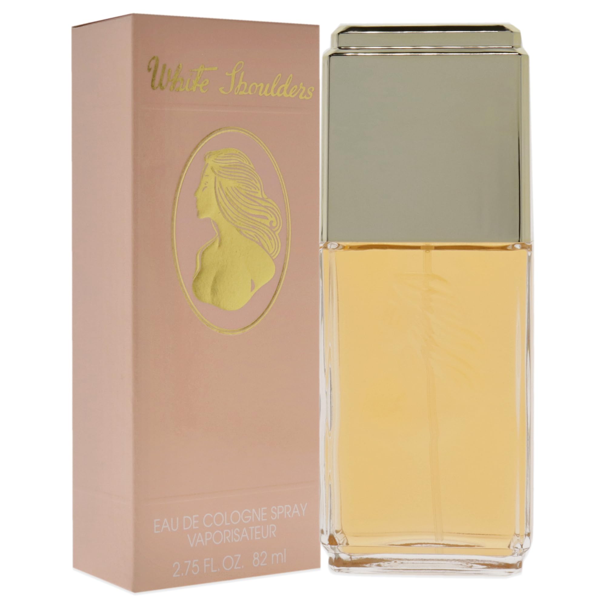 Evyan White Shoulders gift box and bottle display classic fragrance style.