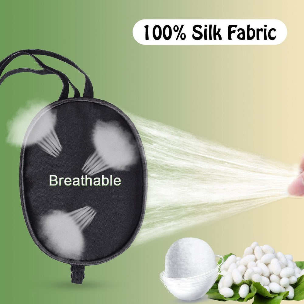 ewinever Pure Silk Eye Patch features a delicate edge for durability.