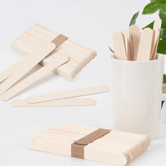 EWVVSS 6-inch birch sticks with smooth surface for skin-friendly wax application