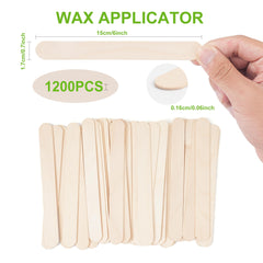 EWVVSS large birch wood spatulas for waxing legs and arms