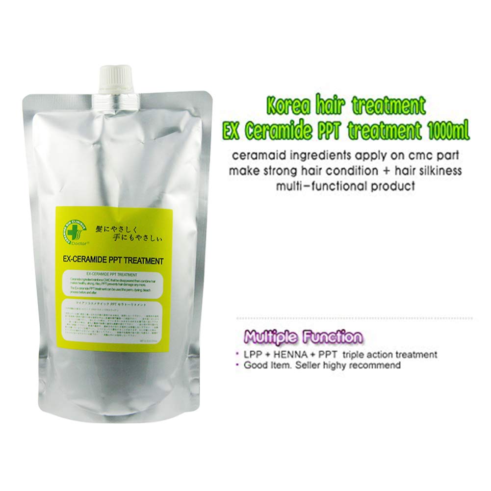 Ex Ceramide PPT treatment being applied to hair for smoother styling