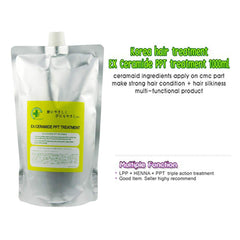 Ex Ceramide PPT treatment being applied to hair for smoother styling