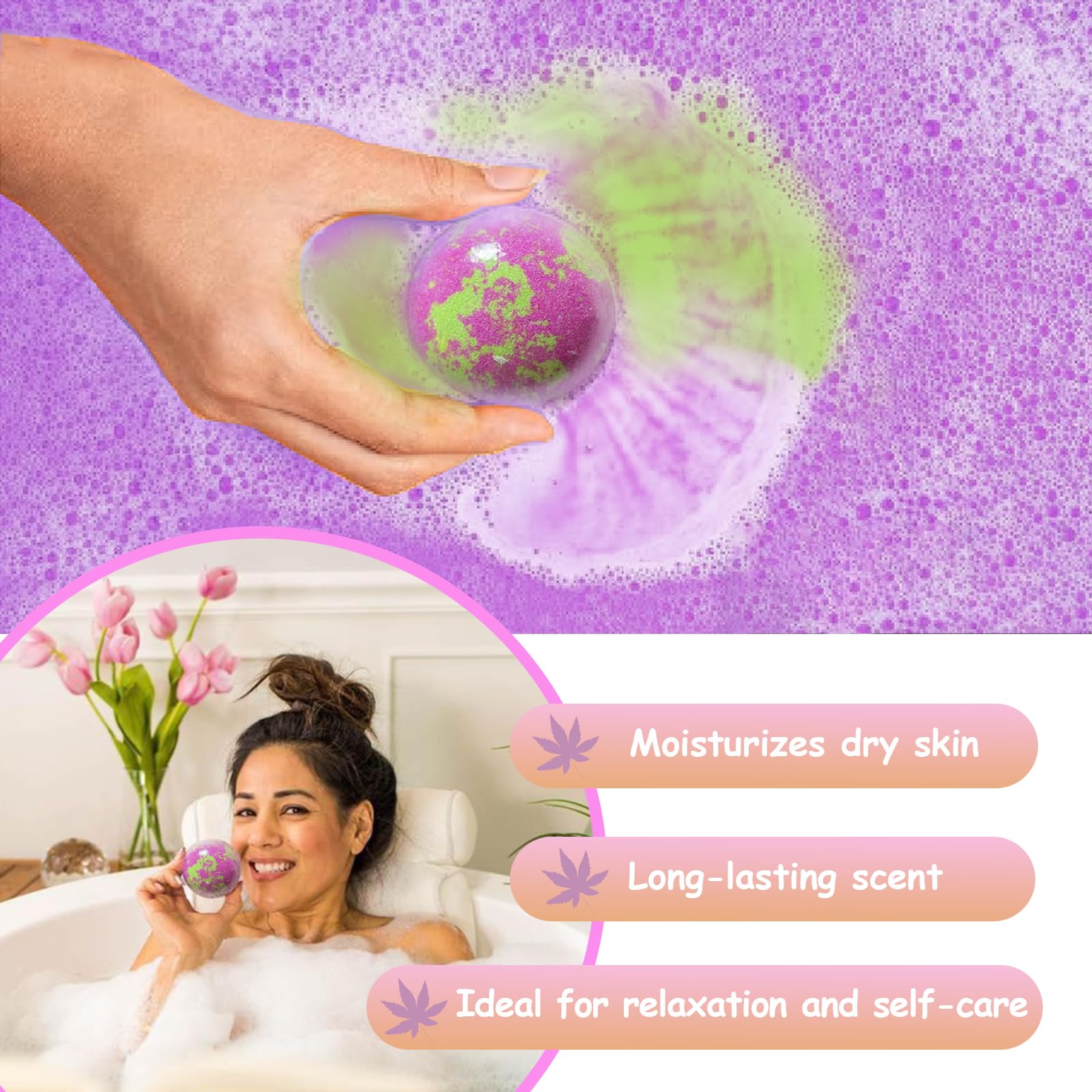 Excalla cruelty-free bath bombs packaged for gifting.