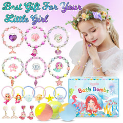 Excalla bath bomb hair clip starfish adds two sequined accessories for cute hair styling.