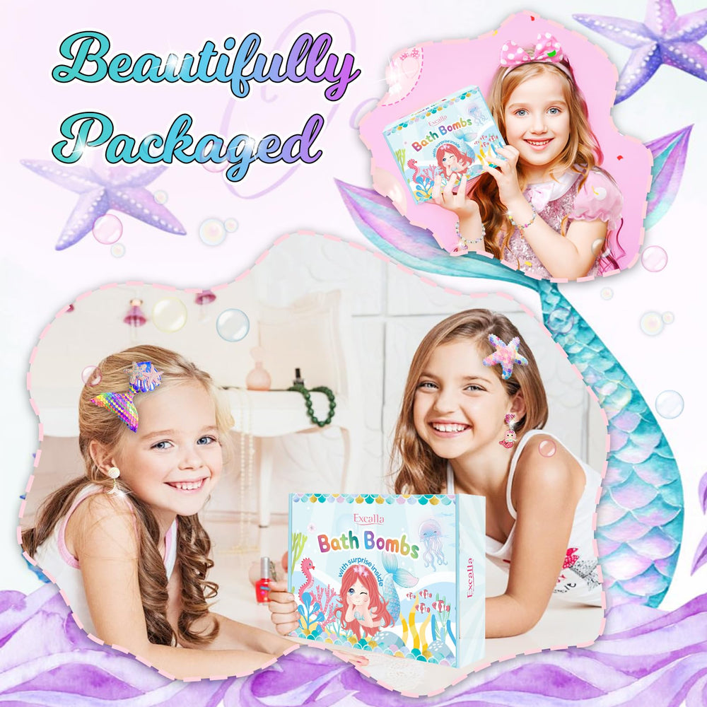 Excalla bath bombs use natural ingredients for gentle moisture and pleasant aromas.
