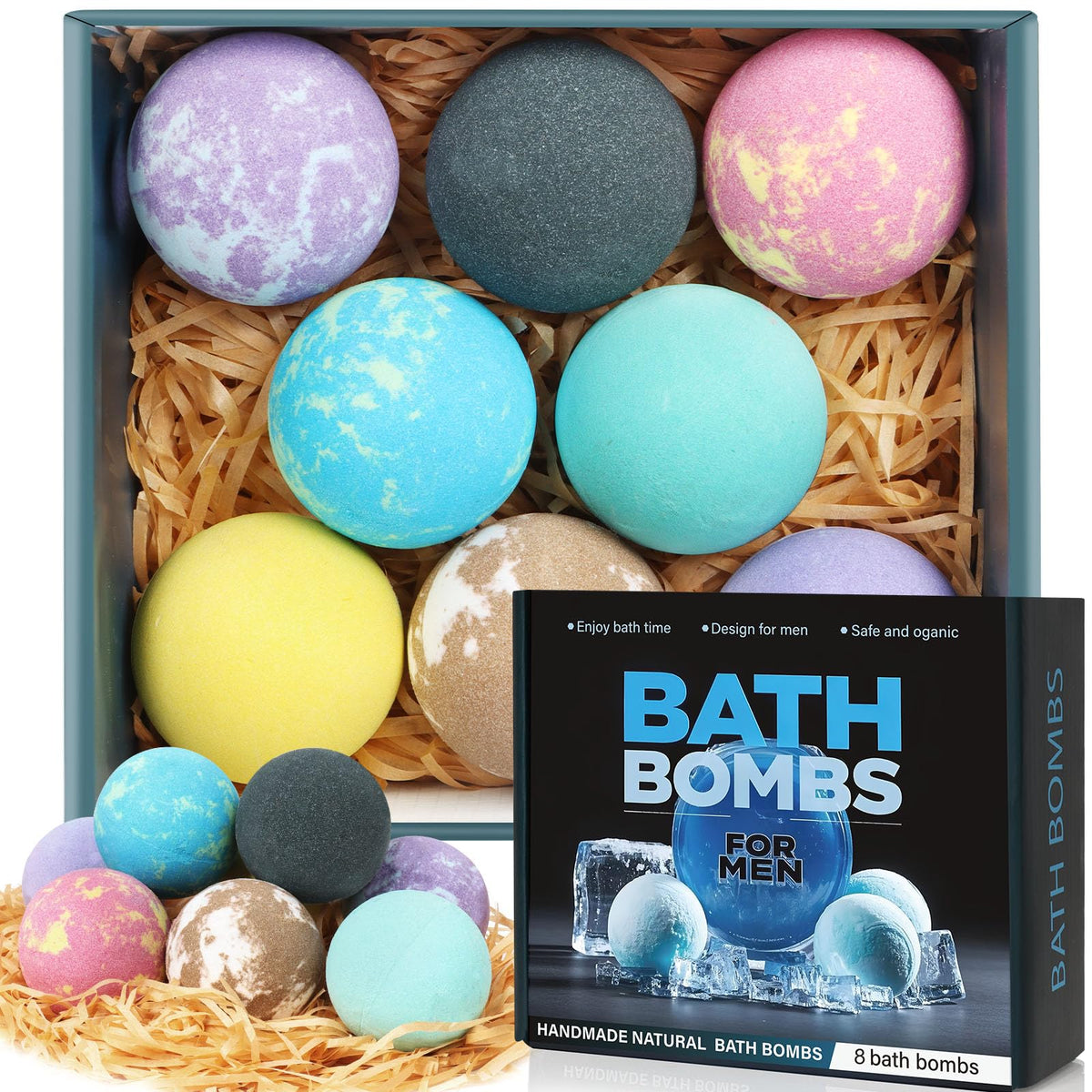 Excalla 8-pack collection with vibrant colors for a spa-like soak