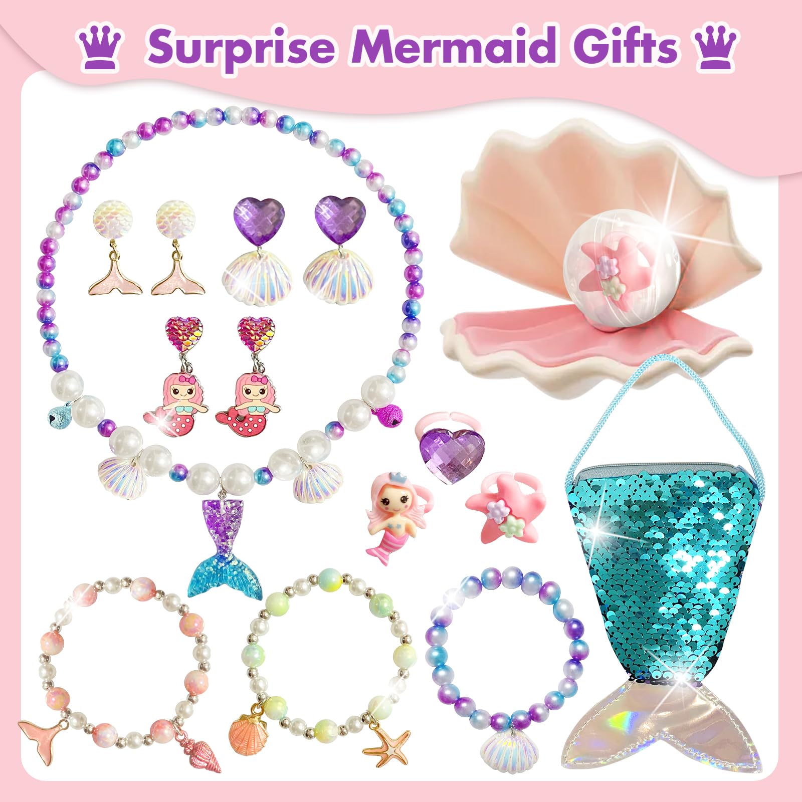 Excalla Mermaid Bath Bombs fizz in water, creating vibrant color.