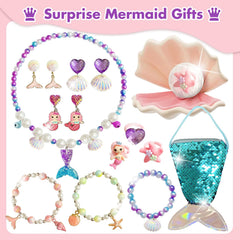 Excalla Mermaid Bath Bombs fizz in water, creating vibrant color.