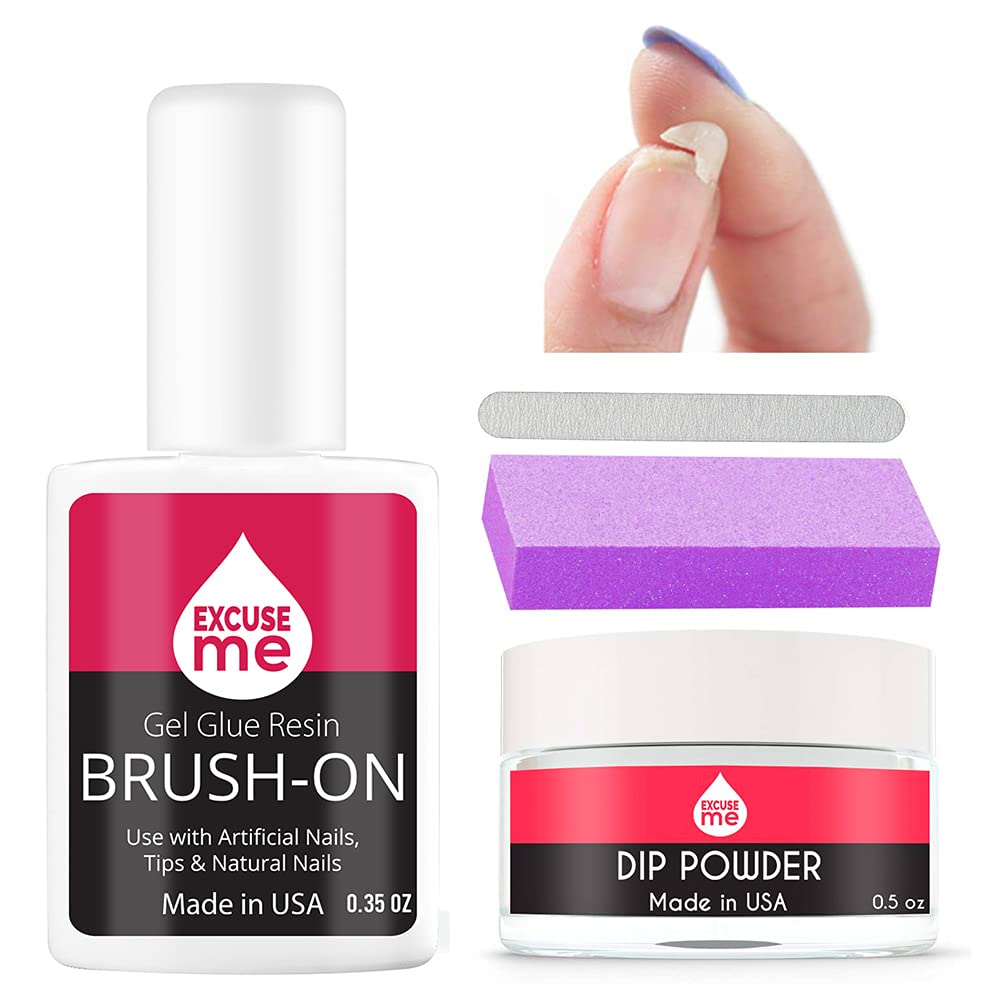 EXCUSE ME Nail Repair Kit contents ready for quick repairs and stronger nails.