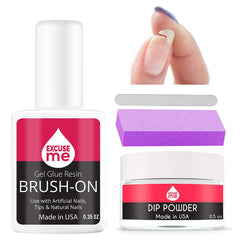EXCUSE ME Nail Repair Kit contents ready for quick repairs and stronger nails.