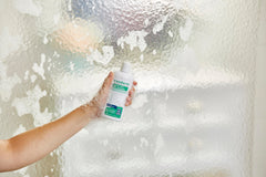 Exederm shampoo in daily use scene for calm, routine scalp care