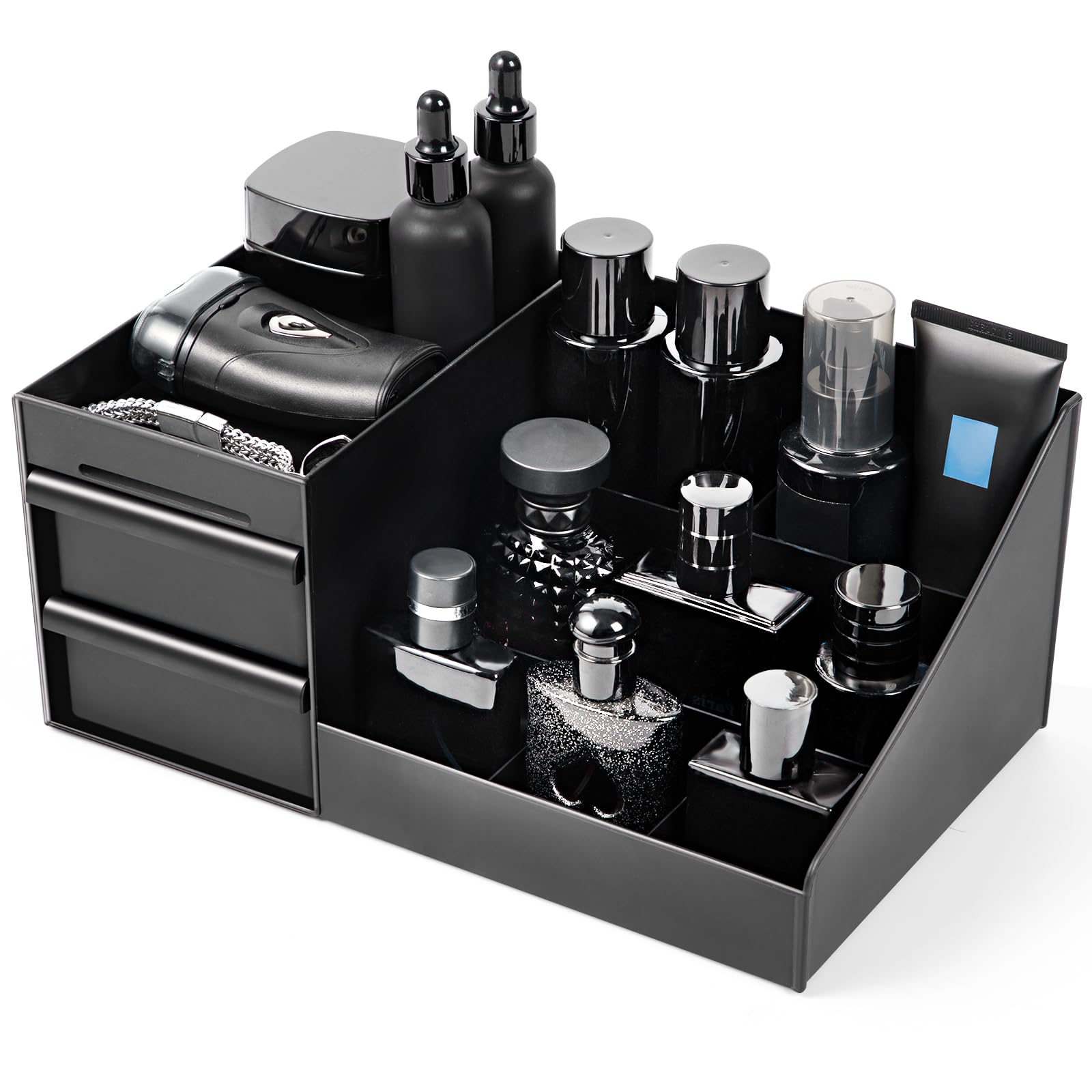 EXIN DECHEN countertop-cologne-stand keeping fragrances neatly organized for easy vanity access.