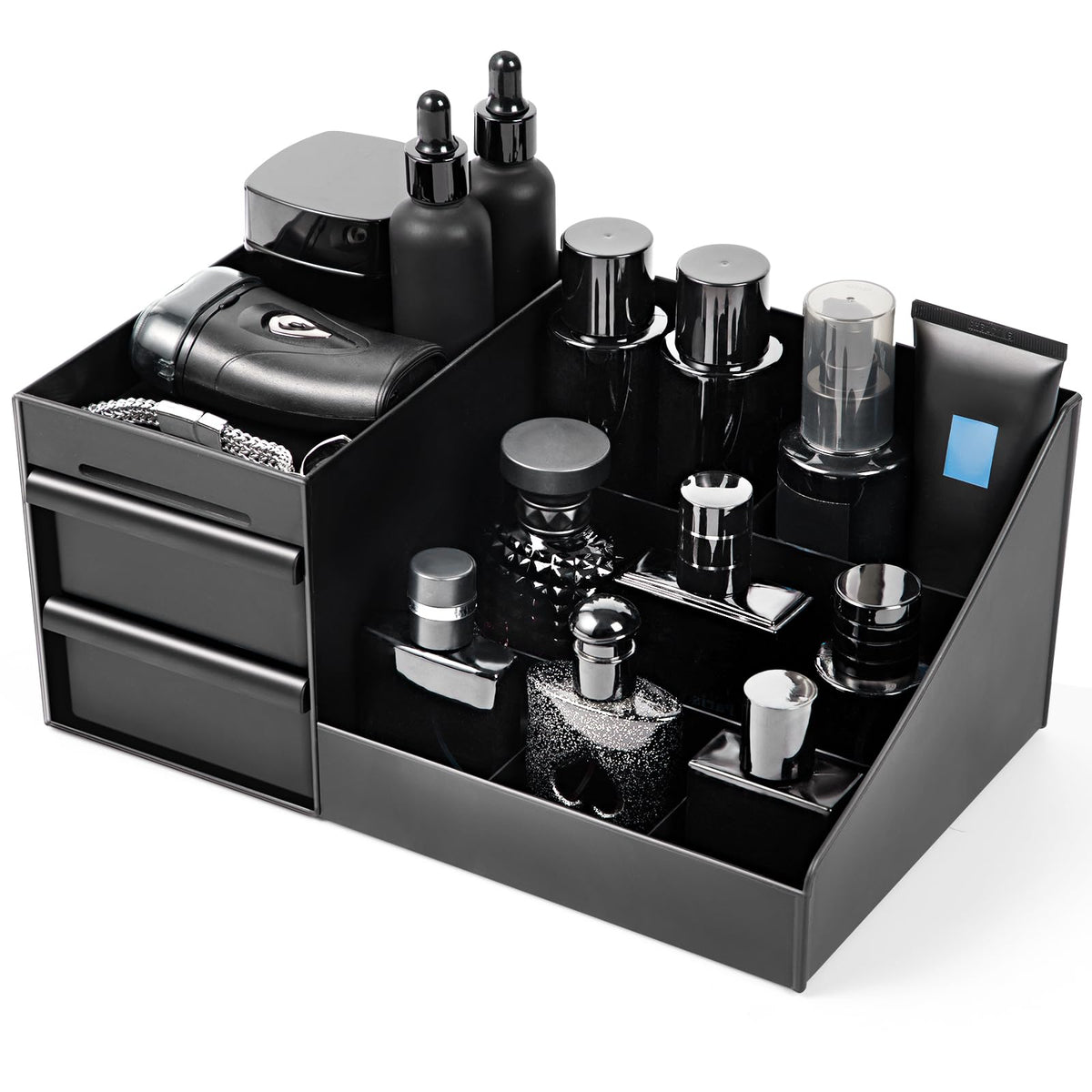EXIN DECHEN countertop-cologne-stand keeping fragrances neatly organized for easy vanity access.