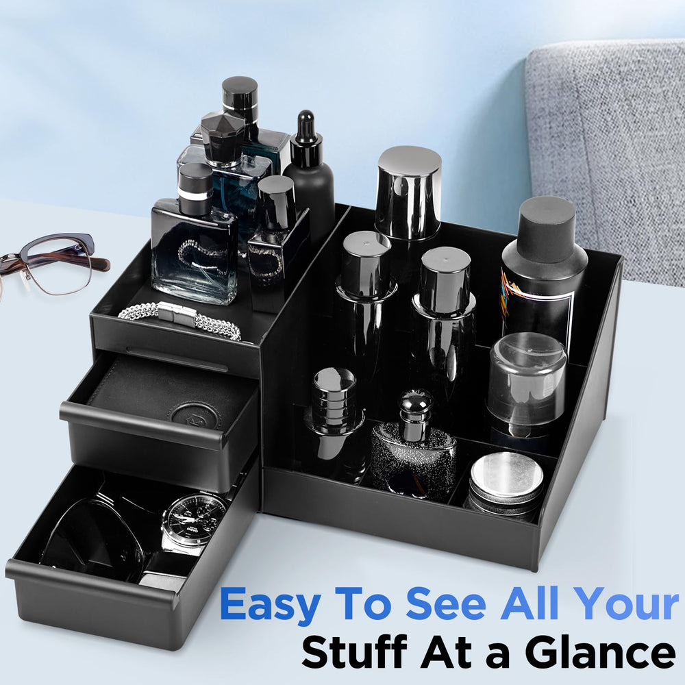 EXIN DECHEN easy-clean-design helps drain spills and keeps vanity tidy.