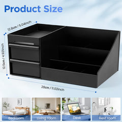 EXIN DECHEN seven-compartments-drawers organize makeup, skincare, and office supplies for clutter-free spaces.