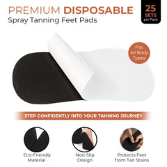 Existing Beauty Bronze Tan Sticky Pads non-slip adhesion keep feet secure for even tanning