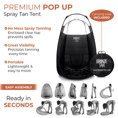 Existing Beauty pop-up tent offers spacious interior for diverse clients