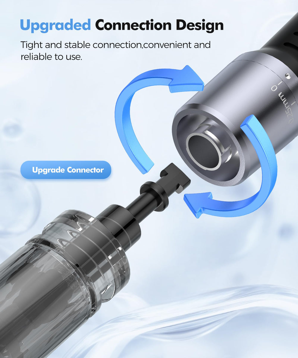 EXODD derma roller handle with ergonomic, non-slip grip for comfortable sessions.