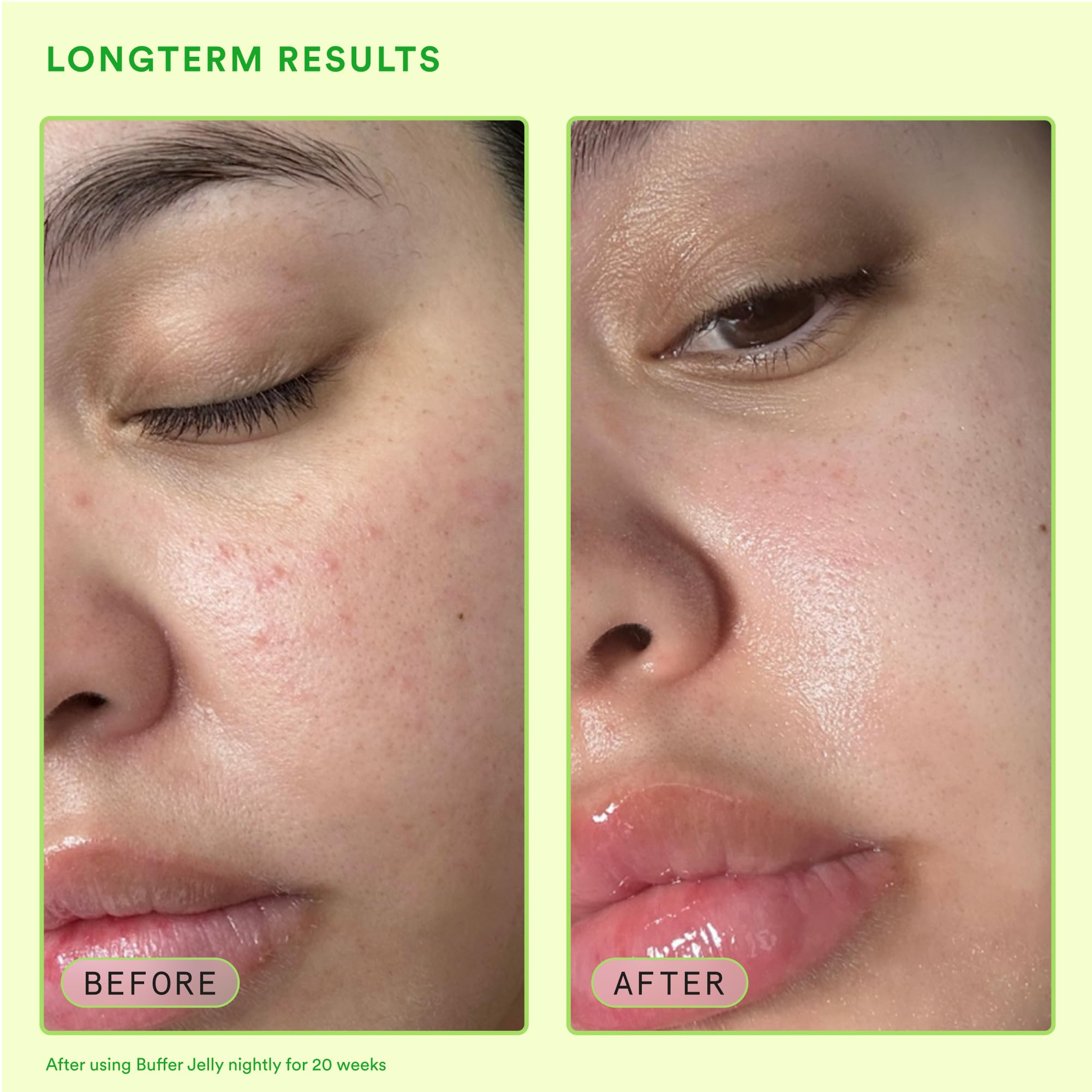 Experiment Buffer Jelly squalane glow captures radiant, non-greasy hydration after use