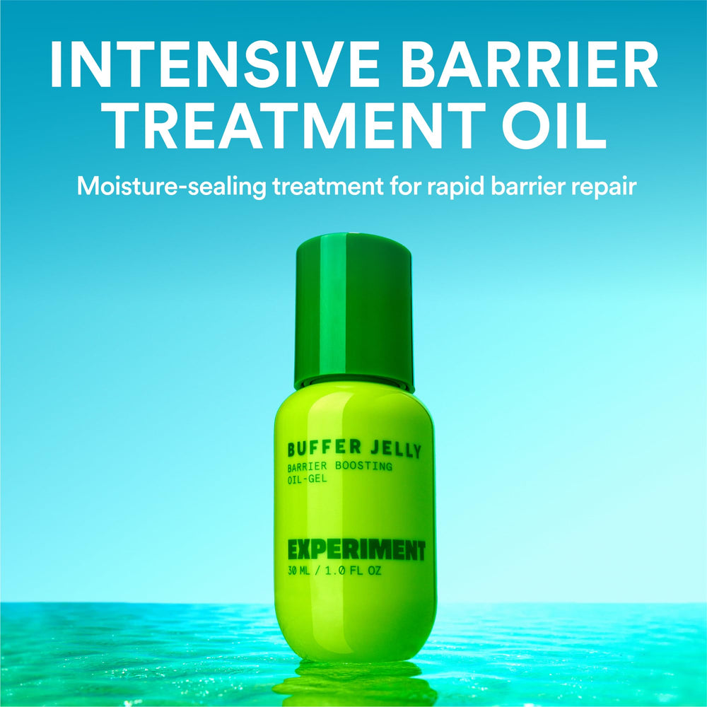Experiment Buffer Jelly vegan formula suited for sensitive, dry skin needs gentle nourishment