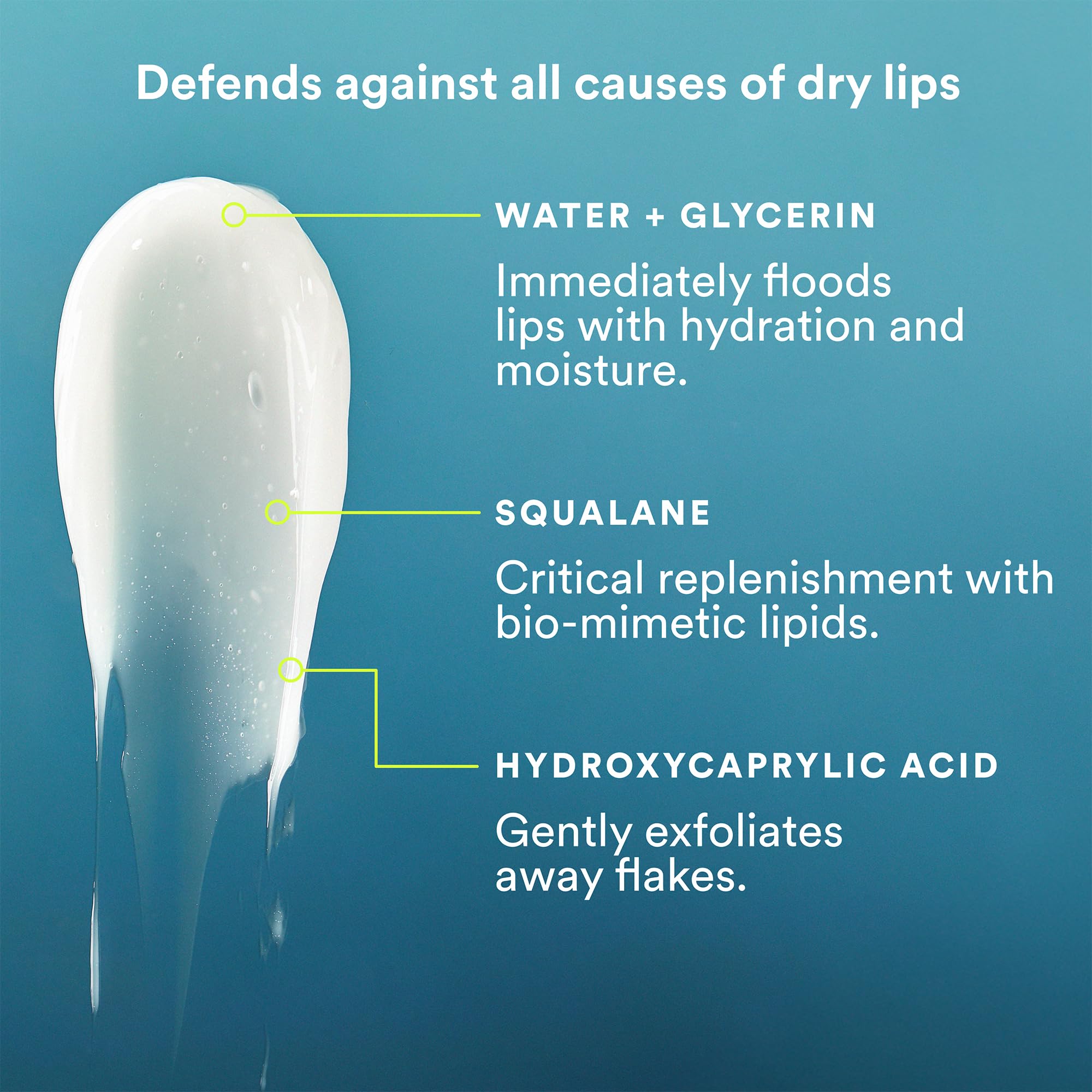 Experiment Softwear lip balm close-up texture showing rich, non-sticky finish.