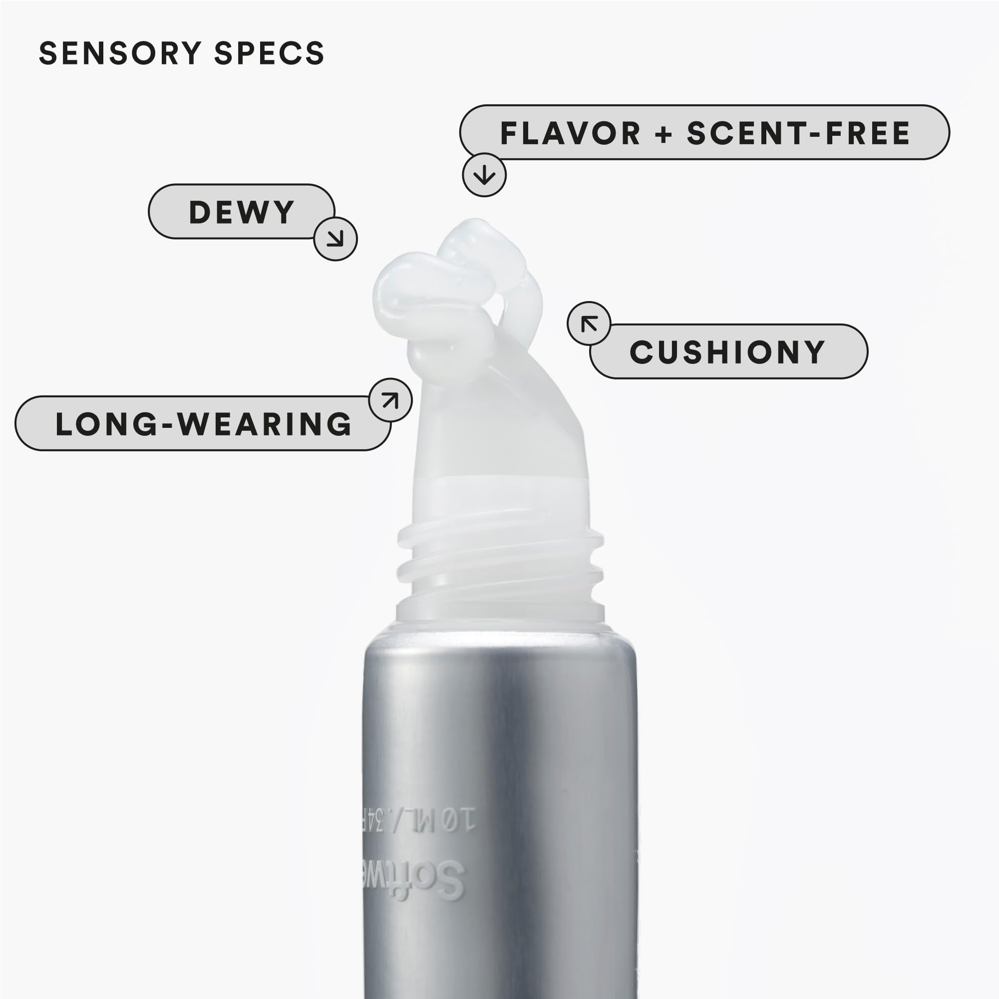 Experiment Softwear vegan formula, cruelty-free label for ethical lip care.
