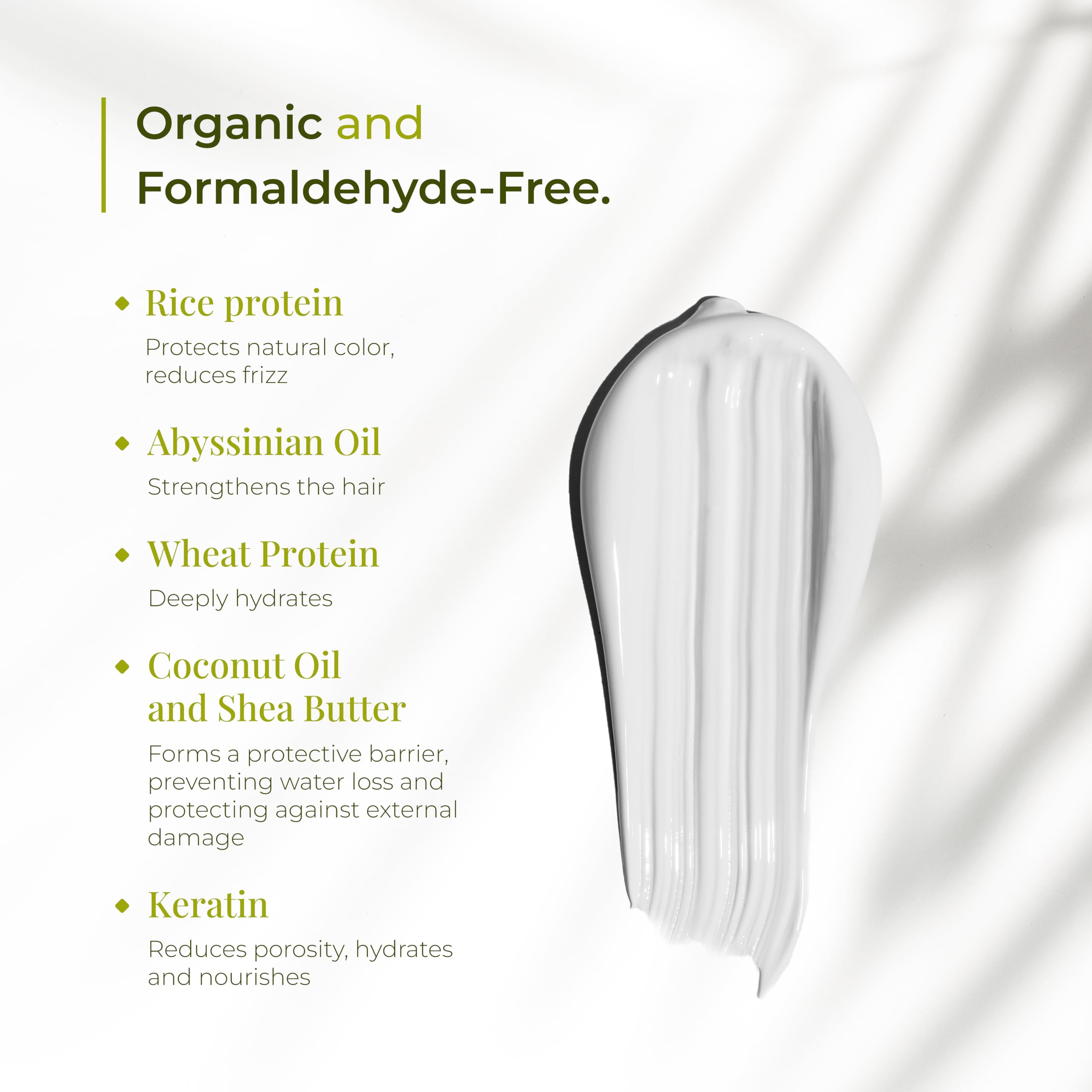 Expert Hair Bio Protein Botox serum around hair emphasizes hydration and softness
