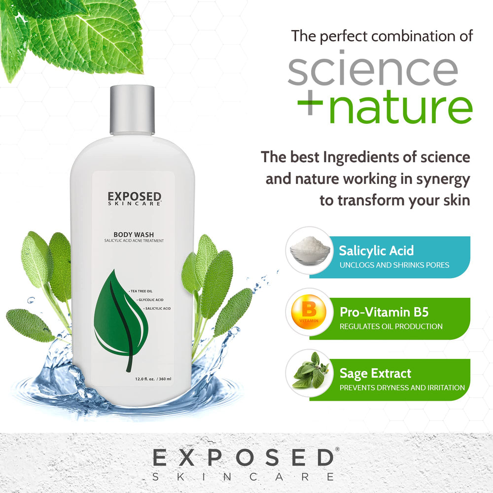 Exposed Skin Care pores-clearing image demonstrates oil control and smoother skin.