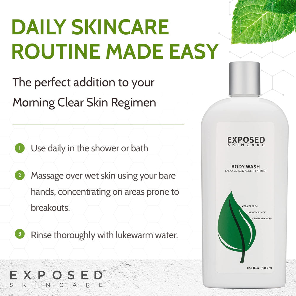 Exposed Skin Care skin-hydration balance highlights moisturizing formula for daily use.