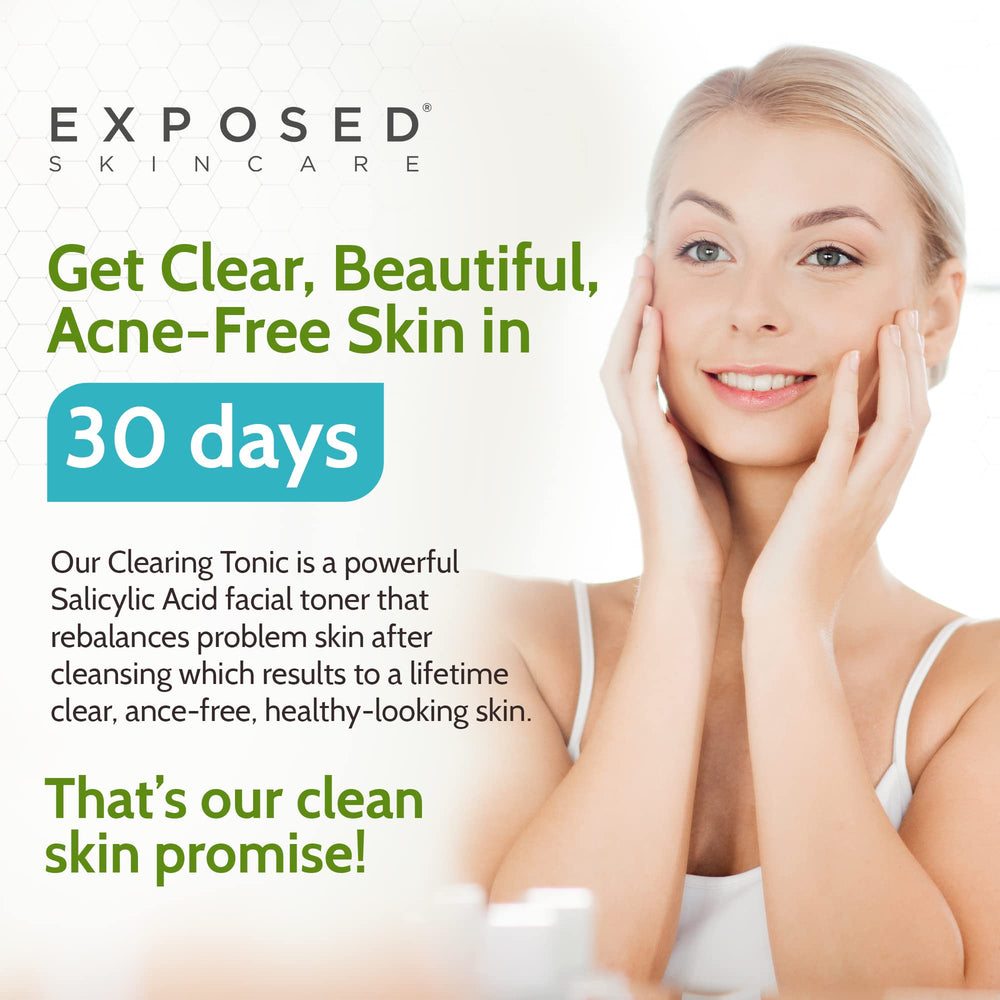Exposed Skin Care Clearing Toner cruelty-free label close-up
