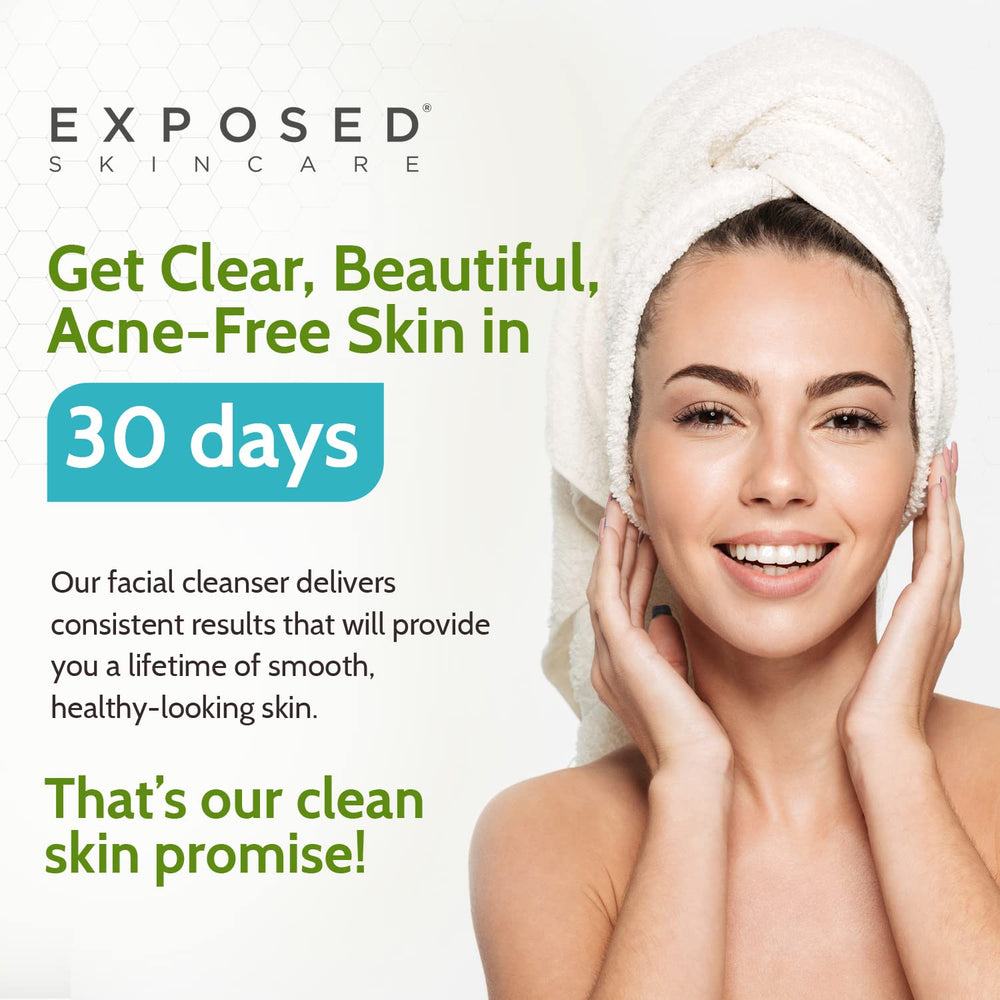 Exposed Skin Care daily skincare routine shot for balanced skin.