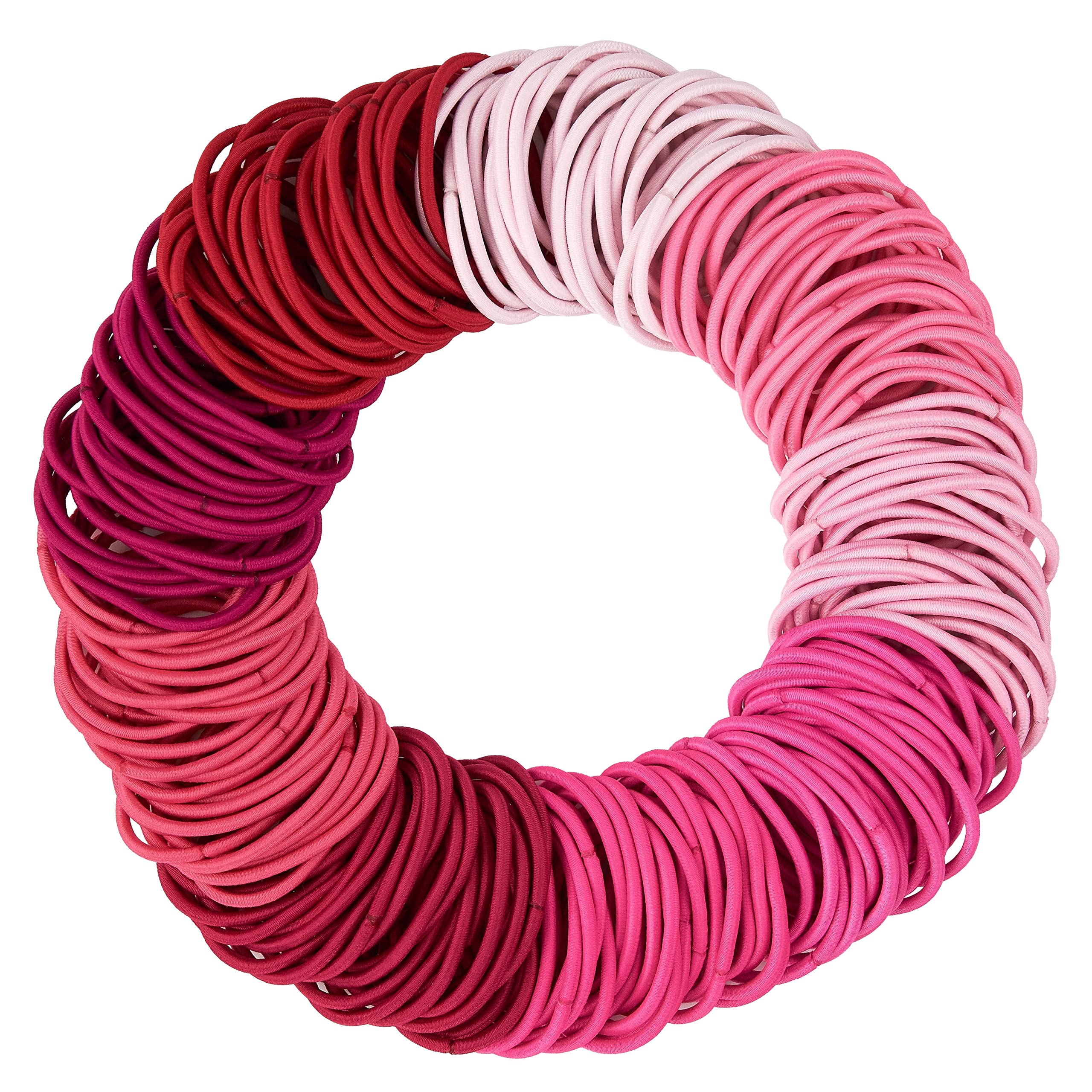 EXPRESSIONS 216-piece pink hair ties assortment for versatile everyday styling